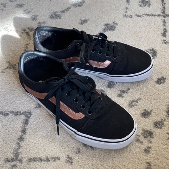 black vans with rose gold
